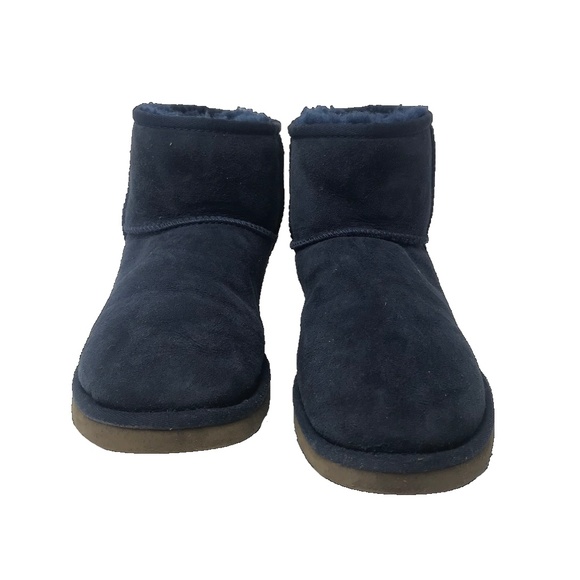 UGG Shoes - UGG Navy Classic Mini Boot Size 8